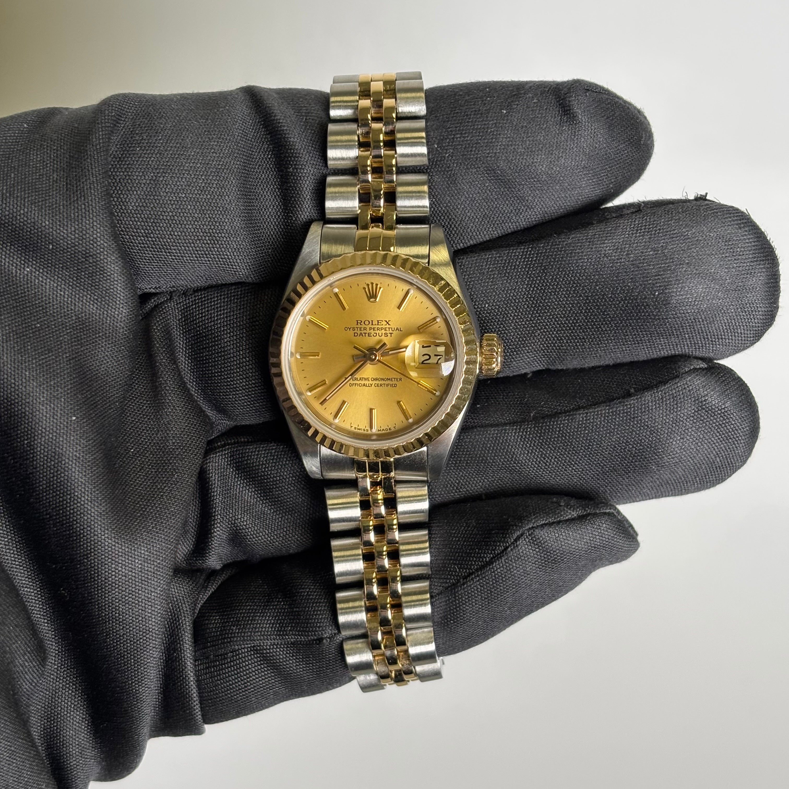 Rolex Datejust 26mm Champagne Dial Watch Ref# 69173 - Happy Jewelers Fine Jewelry Lifetime Warranty