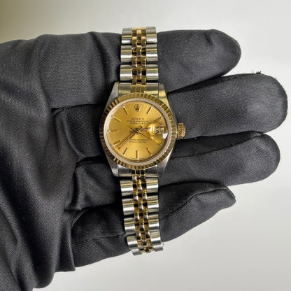 Rolex Datejust 26mm Champagne Dial Watch Ref# 69173 - Happy Jewelers Fine Jewelry Lifetime Warranty