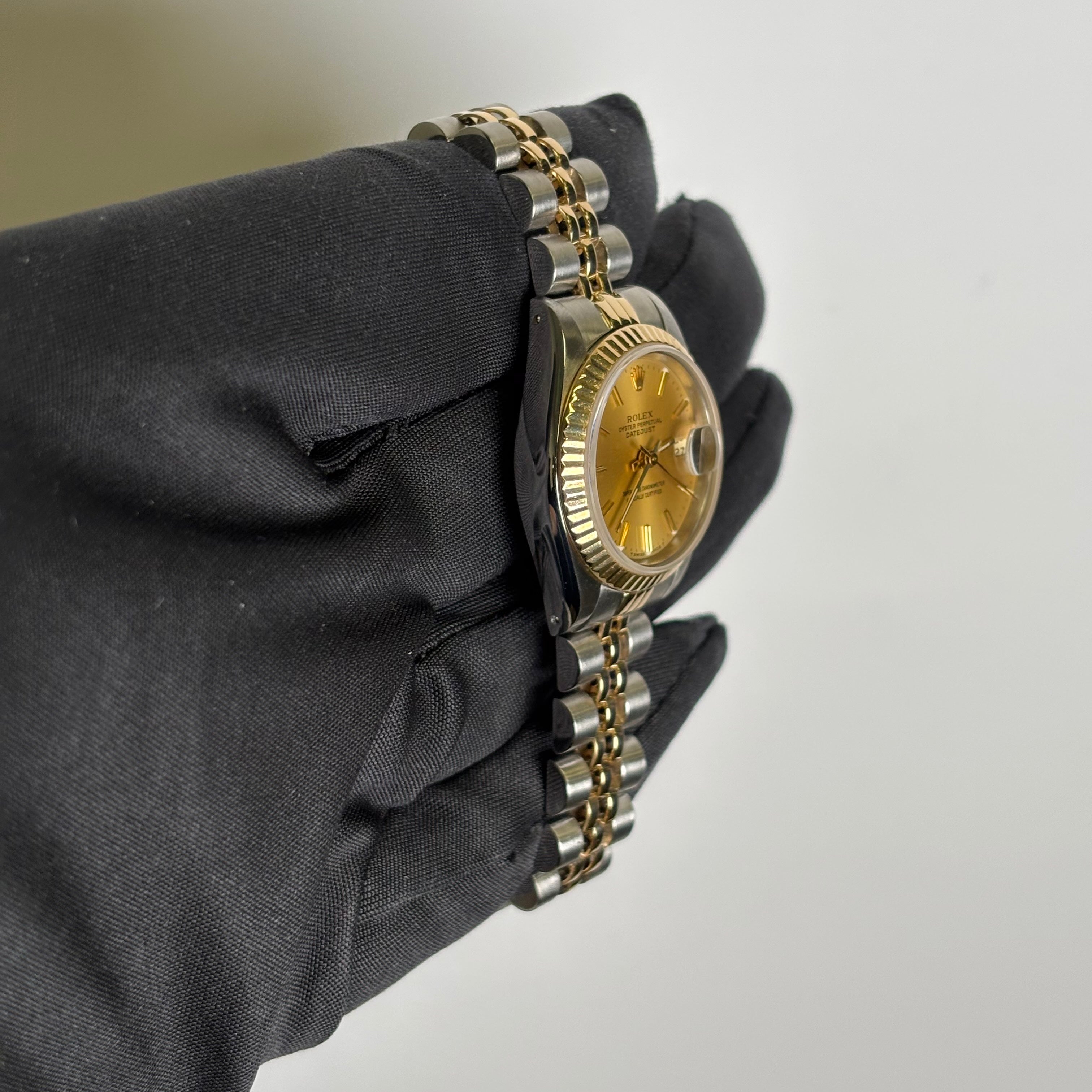 Rolex Datejust 26mm Champagne Dial Watch Ref# 69173 - Happy Jewelers Fine Jewelry Lifetime Warranty