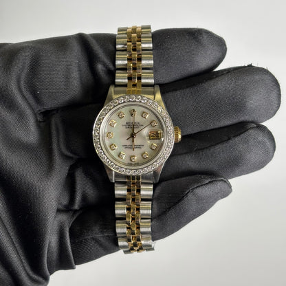 Rolex Datejust 26mm MOP Dial Watch Ref# 69173 - Happy Jewelers Fine Jewelry Lifetime Warranty