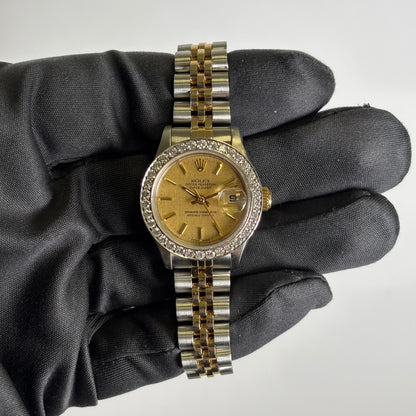Rolex Datejust 26mm Champagne Dial Watch Ref# 69173 - Happy Jewelers Fine Jewelry Lifetime Warranty