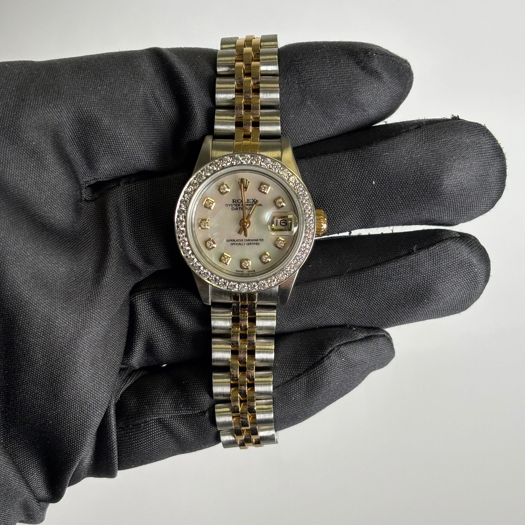 Rolex Datejust 26mm MOP Dial Watch Ref# 69173 - Happy Jewelers Fine Jewelry Lifetime Warranty
