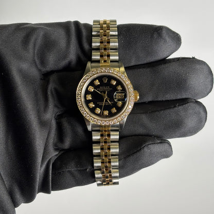 Rolex Datejust 26mm Black Dial Watch Ref# 69173 - Happy Jewelers Fine Jewelry Lifetime Warranty