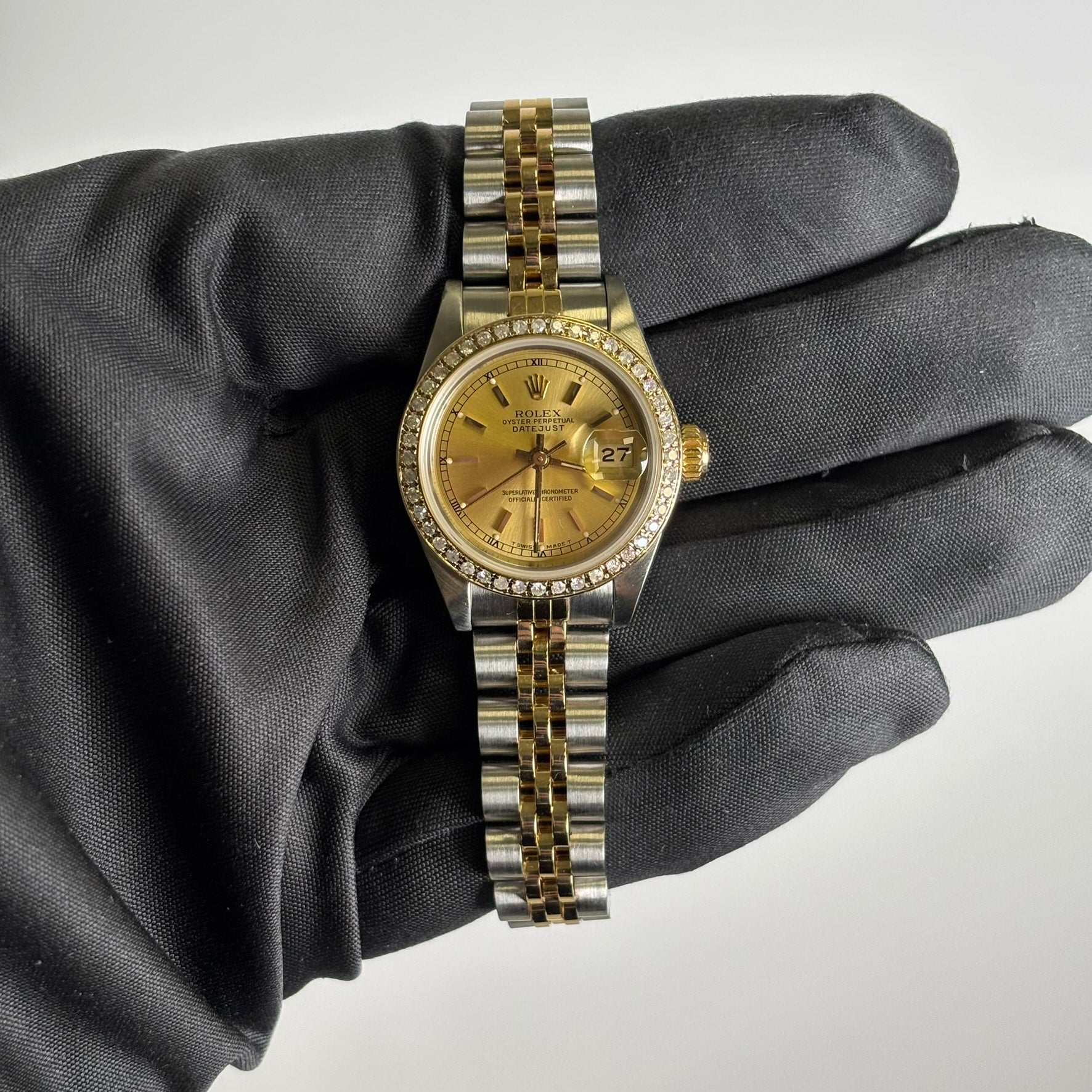 Rolex Datejust 26mm Champagne Dial Watch Ref# 69173 - Happy Jewelers Fine Jewelry Lifetime Warranty