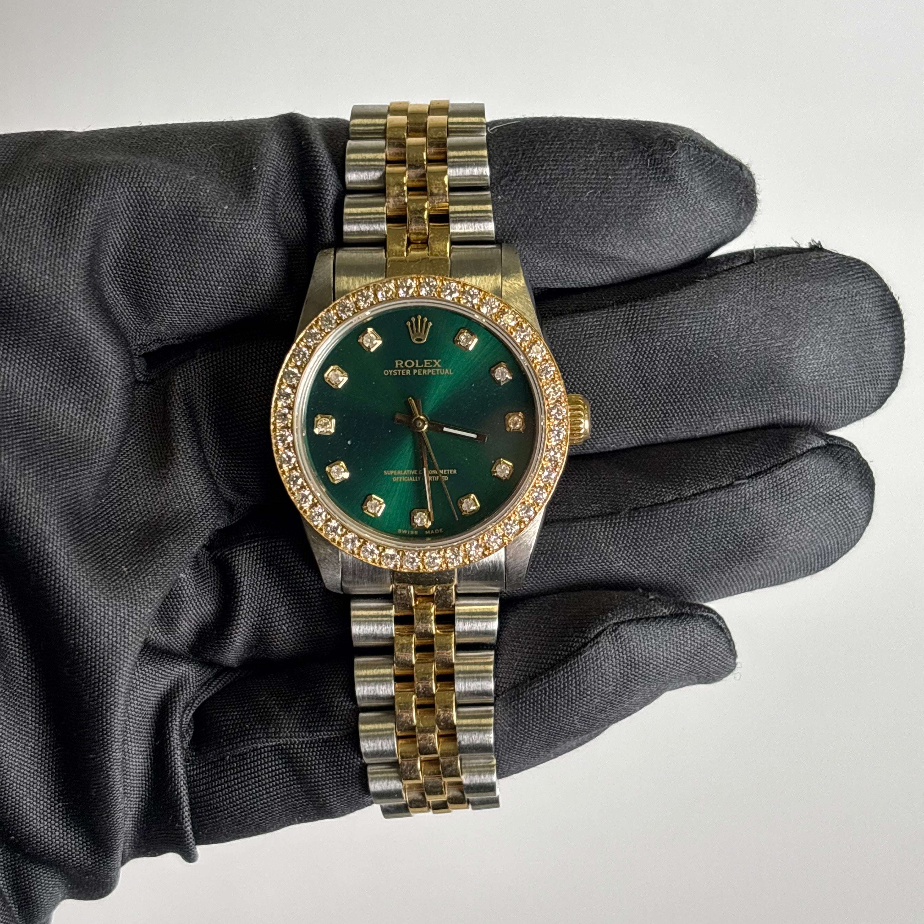 Rolex Datejust 31mm Green Dial Watch Ref# 68273 - Happy Jewelers Fine Jewelry Lifetime Warranty