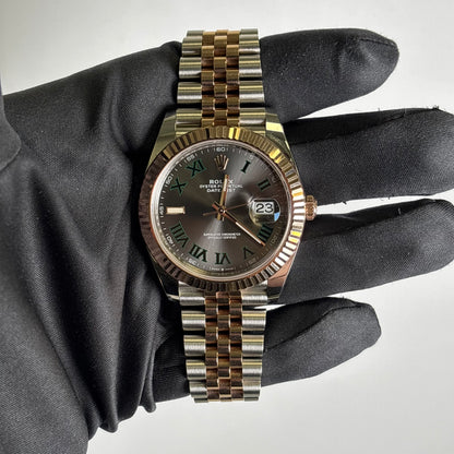 Rolex Datejust 41mm Wimbledon Dial Watch Ref# 126331 - Happy Jewelers Fine Jewelry Lifetime Warranty