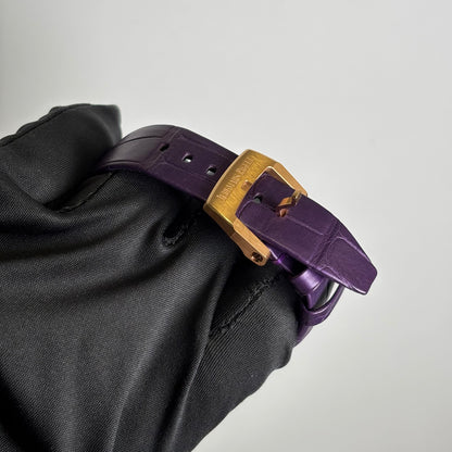 Audemars Piguet Code 11.59 41mm Purple Dial Watch Ref# 15210OR.OO.A616CR.01 - Happy Jewelers Fine Jewelry Lifetime Warranty