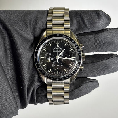 Omega Speedmaster 42mm Black Dial Watch Ref# 310.30.42.50.01.002 - Happy Jewelers Fine Jewelry Lifetime Warranty