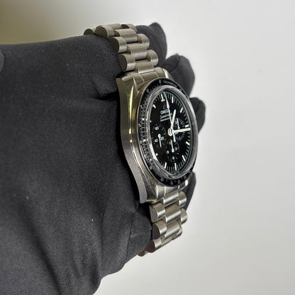Omega Speedmaster 42mm Black Dial Watch Ref# 310.30.42.50.01.002 - Happy Jewelers Fine Jewelry Lifetime Warranty