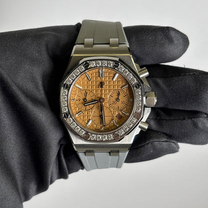 Audemars Piguet Royal Oak 37mm Salmon Dial Watch Ref# 26231ST.ZZ.A178CA.01 - Happy Jewelers Fine Jewelry Lifetime Warranty