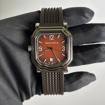 Gerald Charles Sport 39mm Brown Dial Watch Ref# GC2.0-TX-TN-08-GR - Happy Jewelers Fine Jewelry Lifetime Warranty