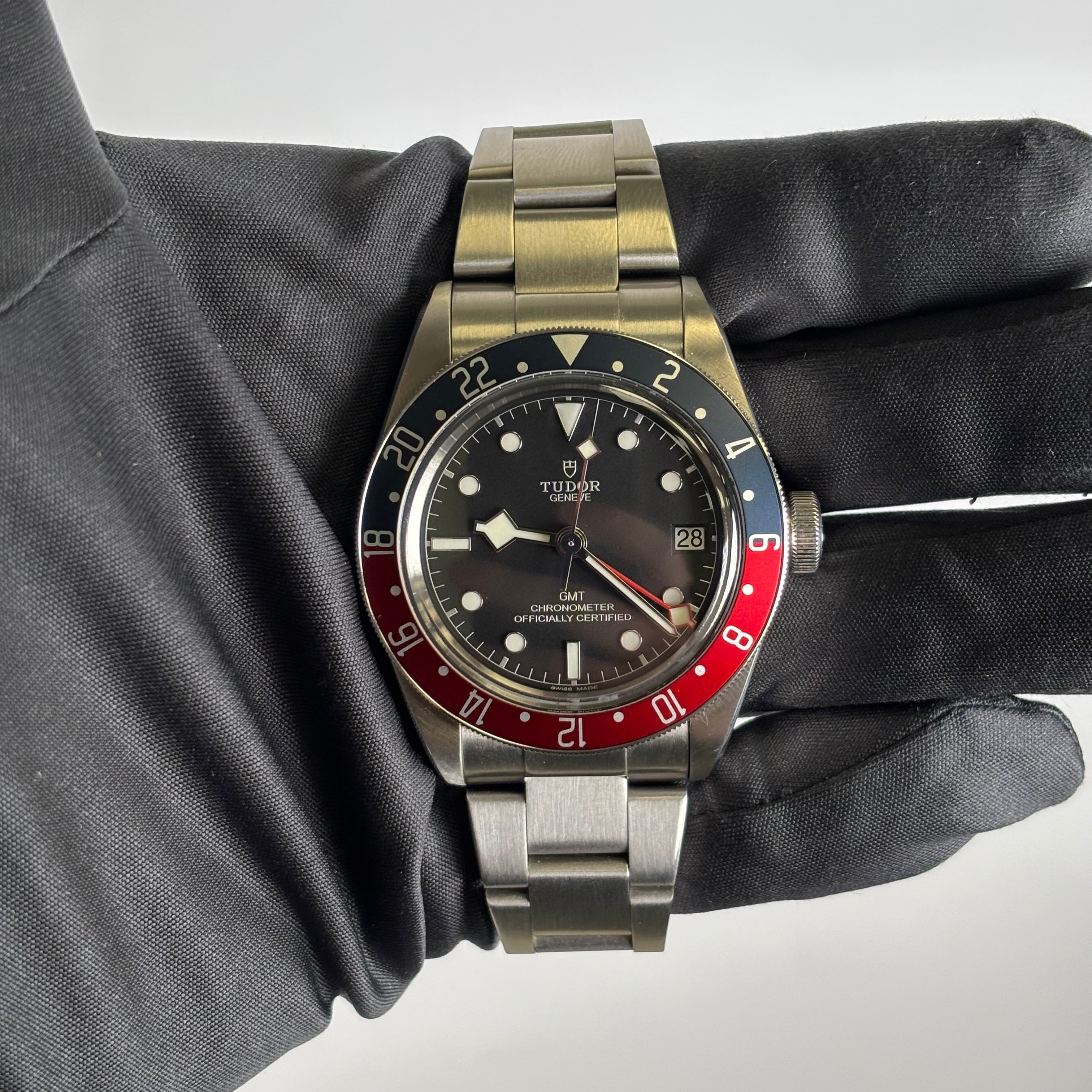 Tudor Black Bay 41mm Black Dial Watch Ref# 79830RB - Happy Jewelers Fine Jewelry Lifetime Warranty