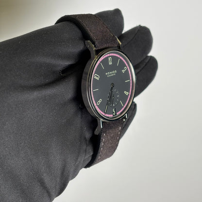 Nomos Tangente 37.5mm Black Dial Watch Ref# 179.S19 - Happy Jewelers Fine Jewelry Lifetime Warranty