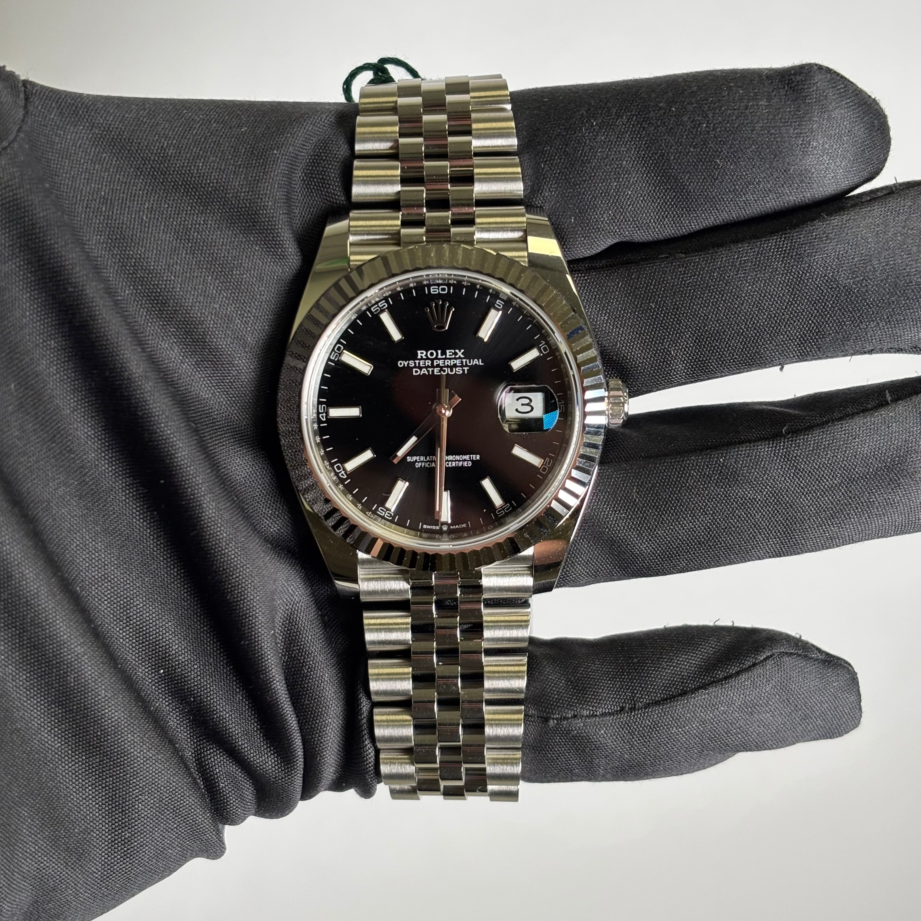 Rolex Datejust 41mm Black Dial Watch Ref# 126334 - Happy Jewelers Fine Jewelry Lifetime Warranty
