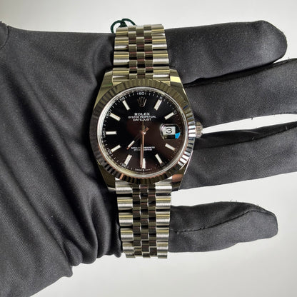 Rolex Datejust 41mm Black Dial Watch Ref# 126334 - Happy Jewelers Fine Jewelry Lifetime Warranty