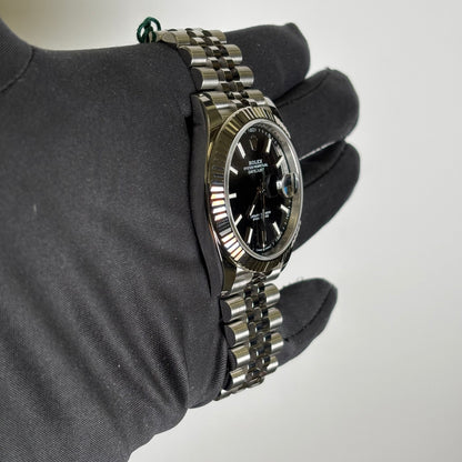 Rolex Datejust 41mm Black Dial Watch Ref# 126334 - Happy Jewelers Fine Jewelry Lifetime Warranty