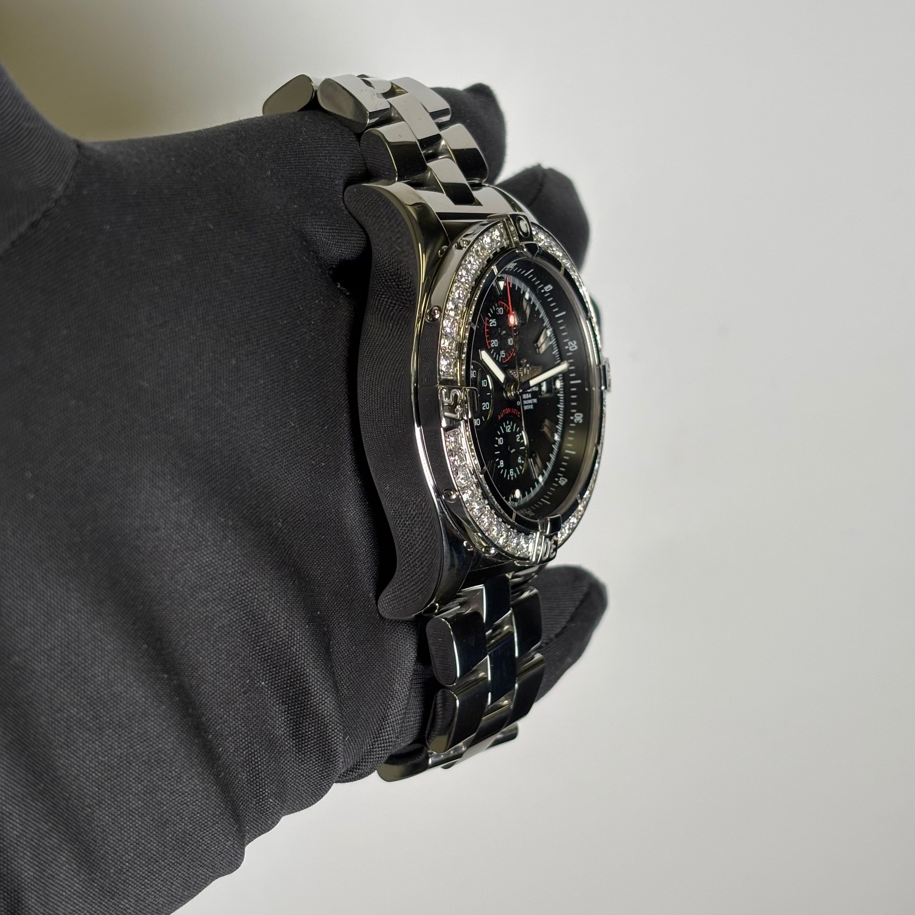 Breitling Super Avenger 48mm Black Dial Watch Ref# A13370 - Happy Jewelers Fine Jewelry Lifetime Warranty