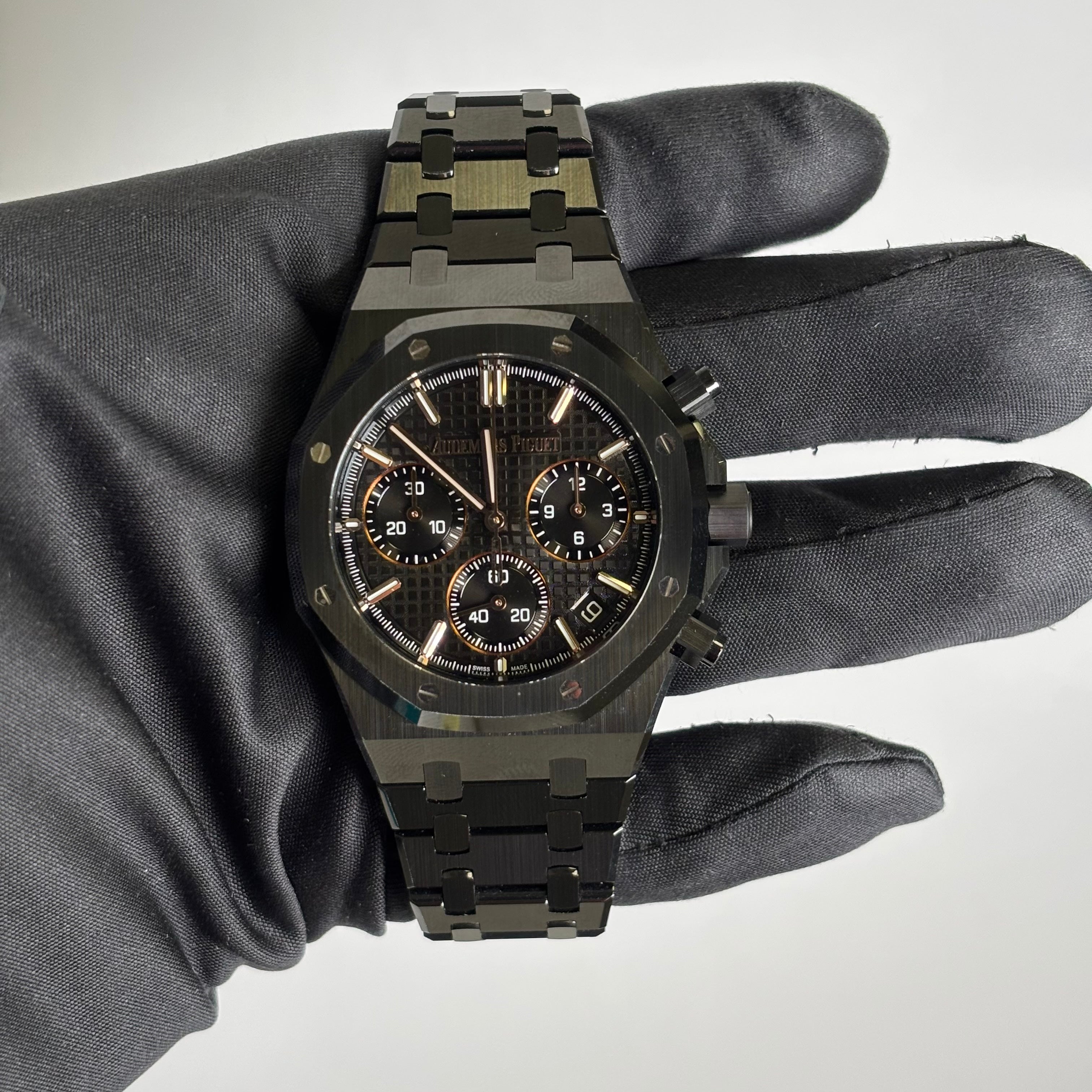 Audemars Piguet Royal Oak 41mm Black Dial Watch Ref# 26240CE.OO.1225CE.02 - Happy Jewelers Fine Jewelry Lifetime Warranty