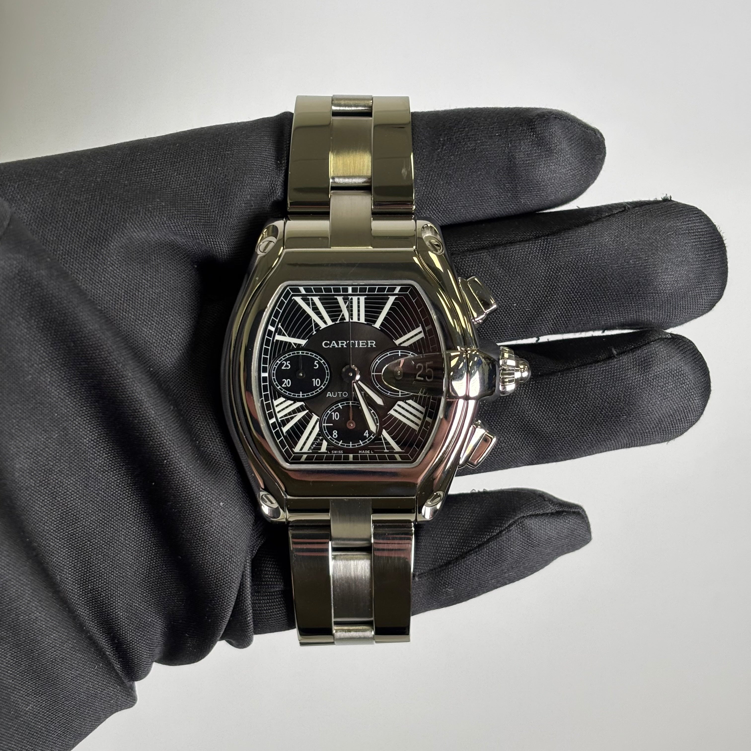 Cartier Roadster 43mm Black Dial Watch Ref# W62020X6 - Happy Jewelers Fine Jewelry Lifetime Warranty