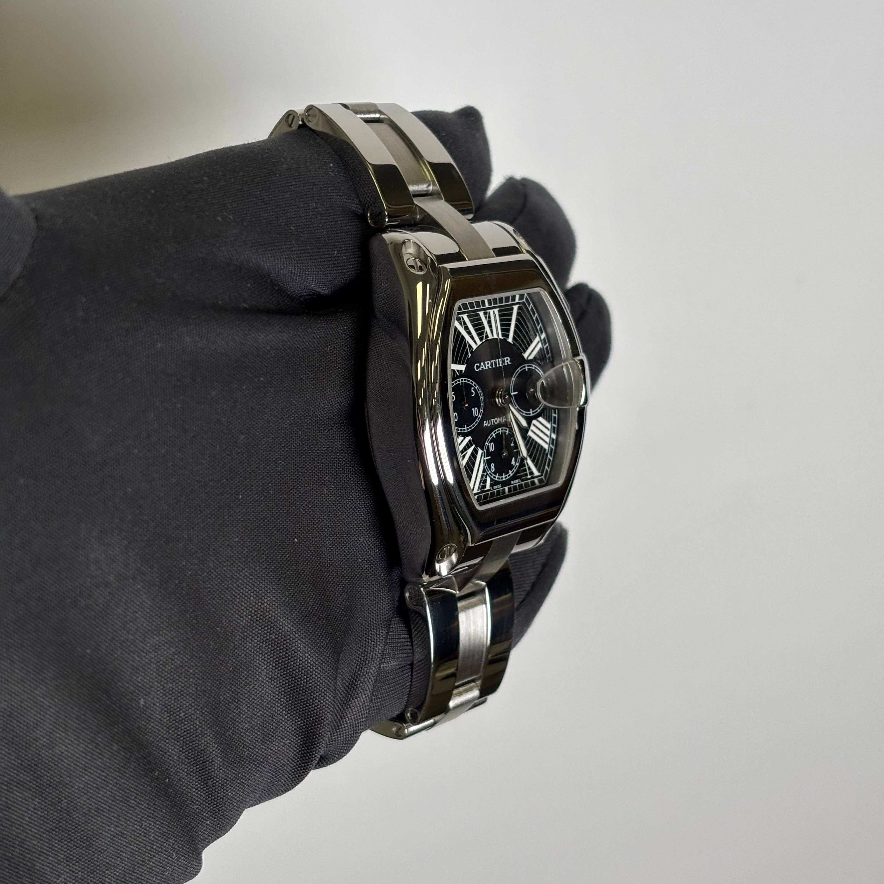 Cartier Roadster 43mm Black Dial Watch Ref# W62020X6 - Happy Jewelers Fine Jewelry Lifetime Warranty