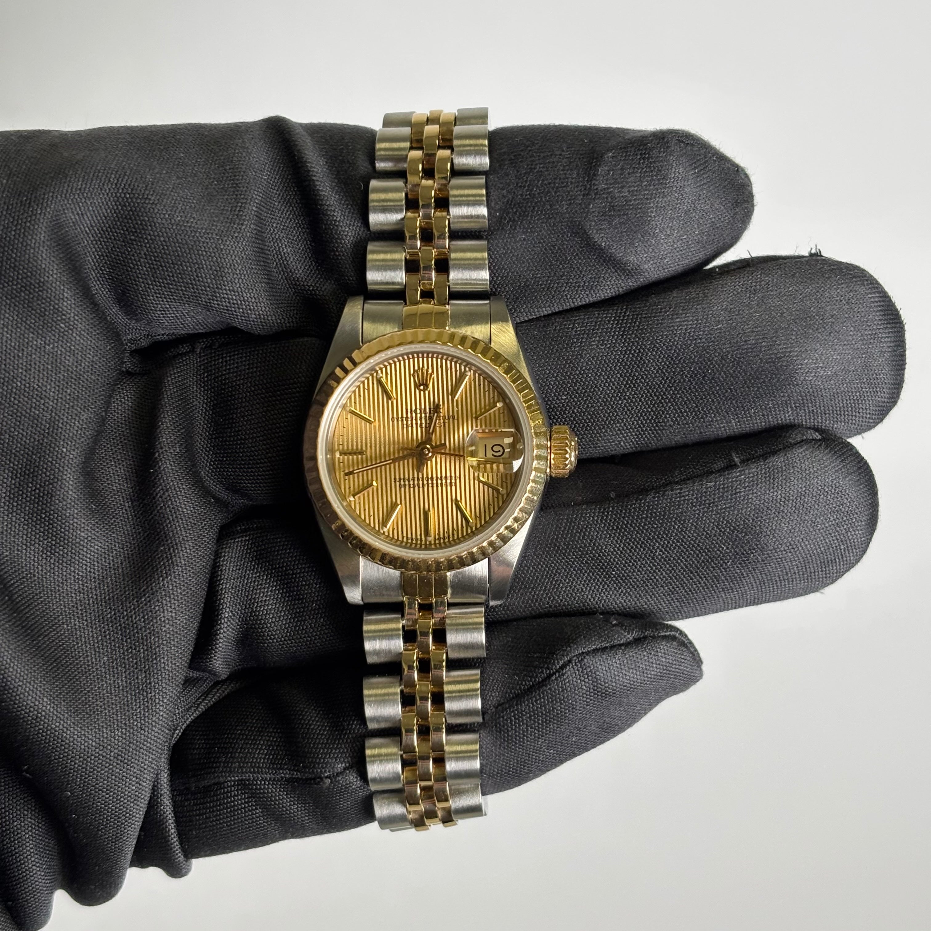 Rolex Datejust 26mm Champagne Dial Watch Ref# 69173 - Happy Jewelers Fine Jewelry Lifetime Warranty
