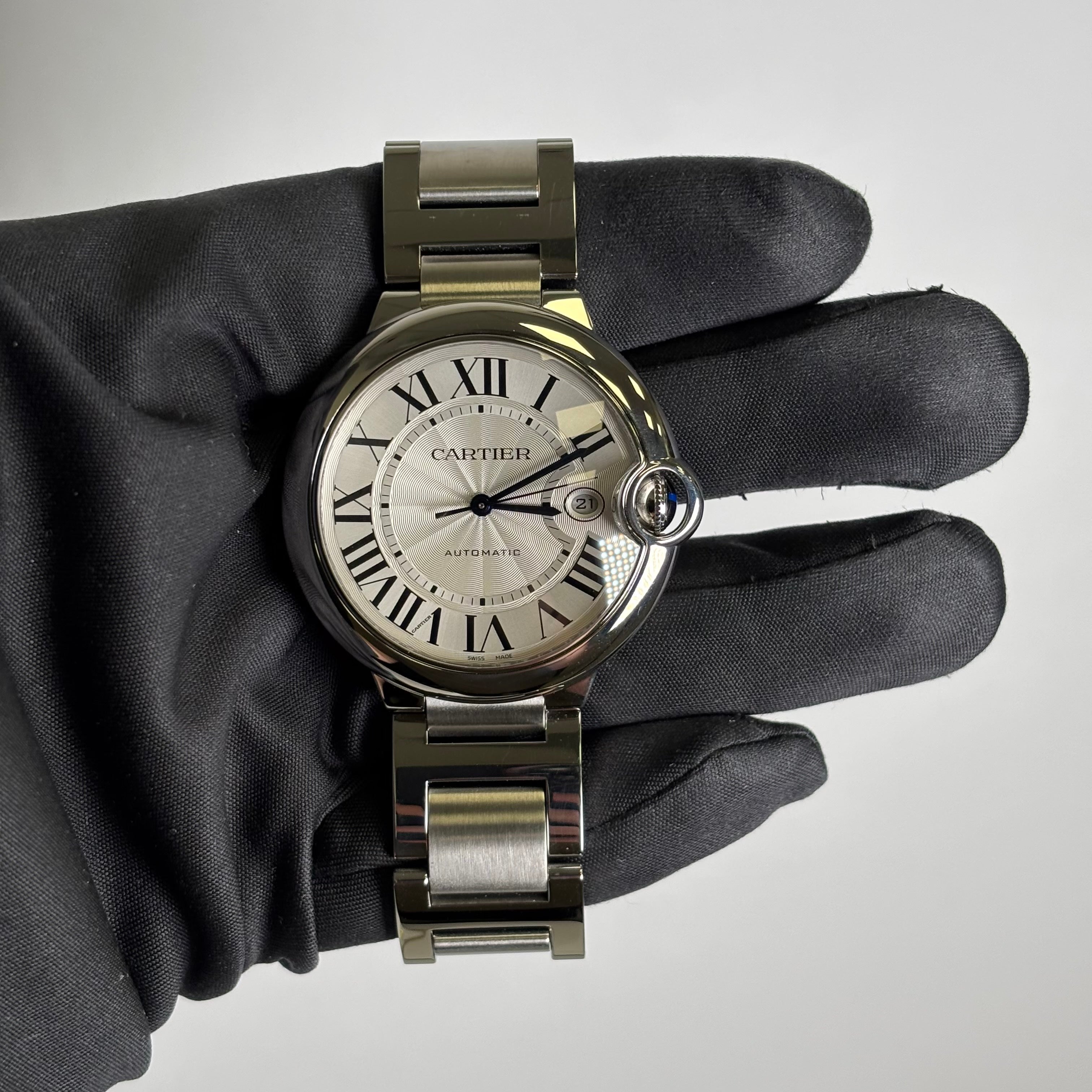 Cartier Ballon Bleu 42mm White Dial Watch Ref# WSBB0049 - Happy Jewelers Fine Jewelry Lifetime Warranty