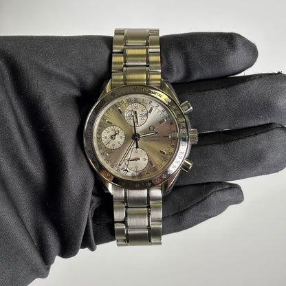 Omega Speedmaster 39mm Silver Dial Watch Ref# 3523.30.00 - Happy Jewelers Fine Jewelry Lifetime Warranty