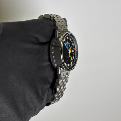 Alain Silberstein Le Revei 36mm Black Dial Watch Ref# 401-305 - Happy Jewelers Fine Jewelry Lifetime Warranty