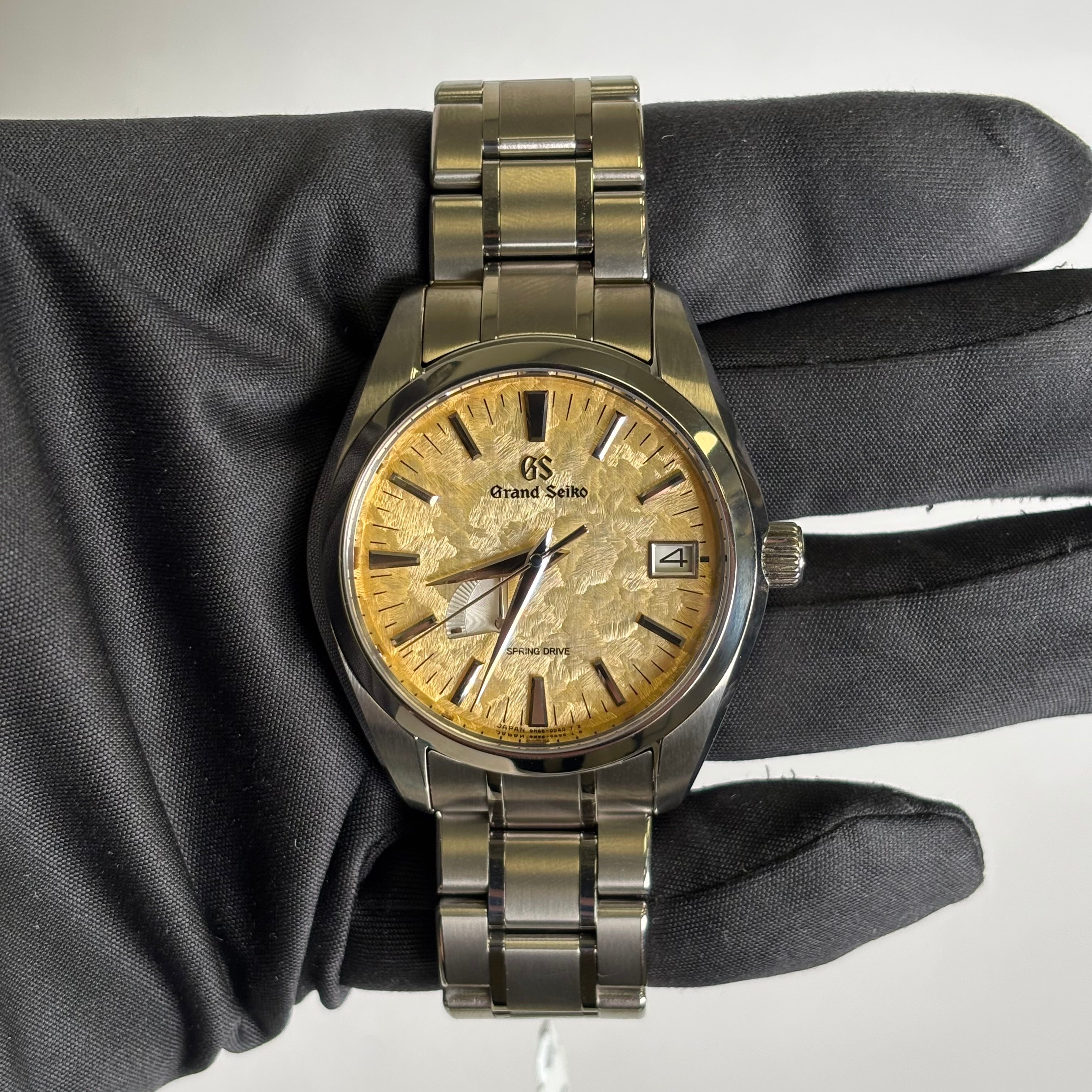Grand Seiko Heritage 41mm Gold Dial Watch Ref# SBGA503 – Happy