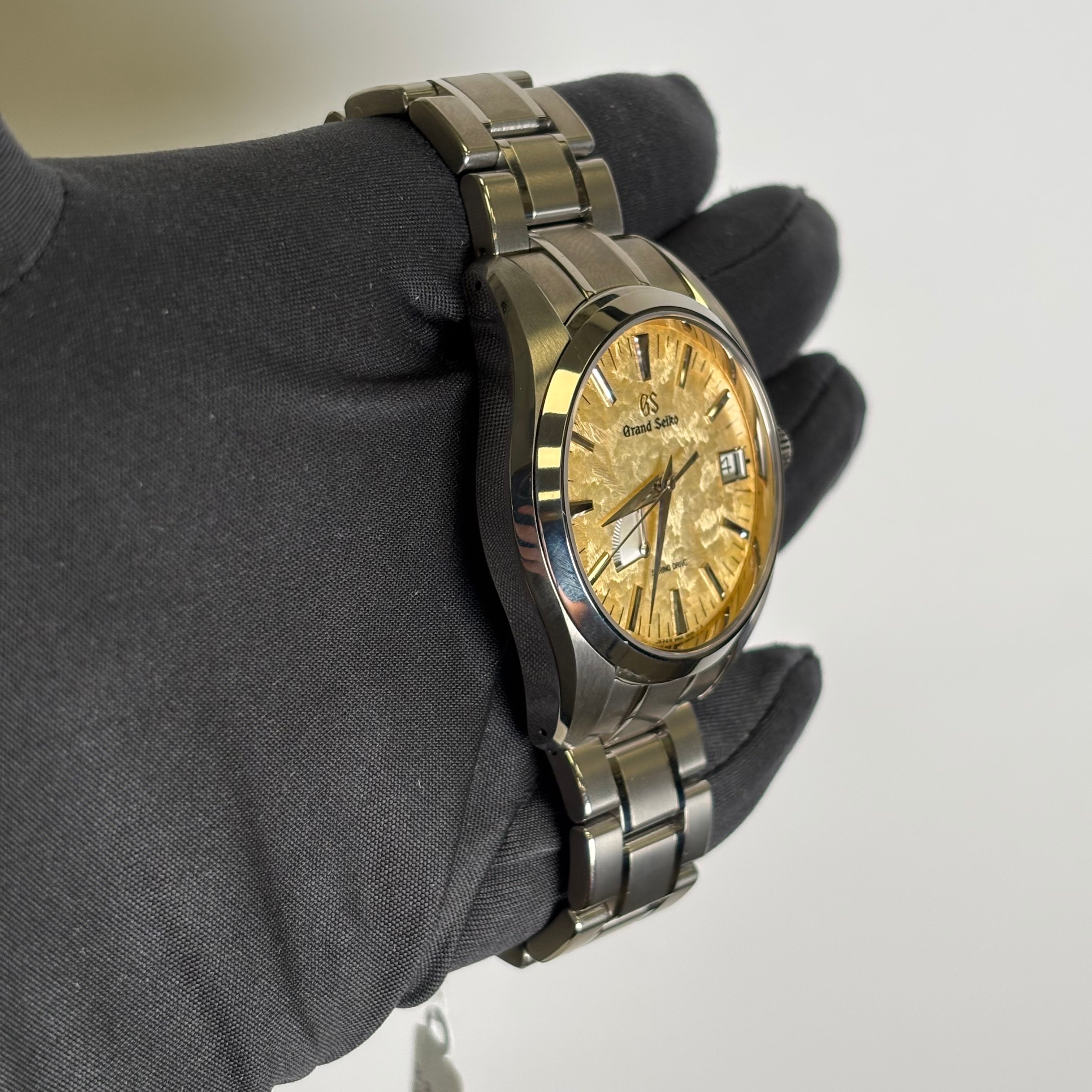 Grand Seiko Heritage 41mm Gold Dial Watch Ref# SBGA503 – Happy