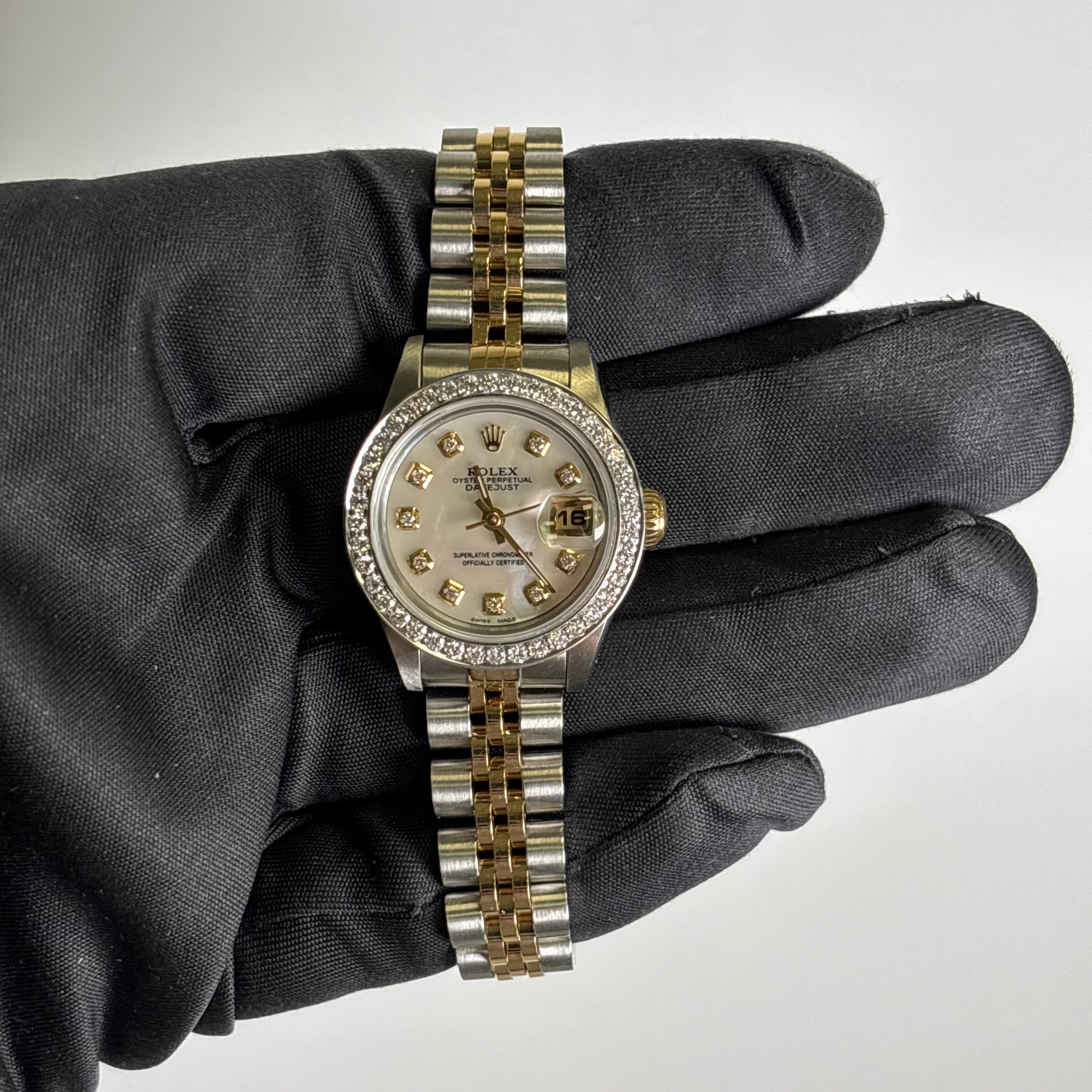Rolex Datejust 26mm MOP Dial Watch Ref# 69173 - Happy Jewelers Fine Jewelry Lifetime Warranty