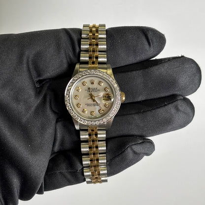 Rolex Datejust 26mm MOP Dial Watch Ref# 69173 - Happy Jewelers Fine Jewelry Lifetime Warranty