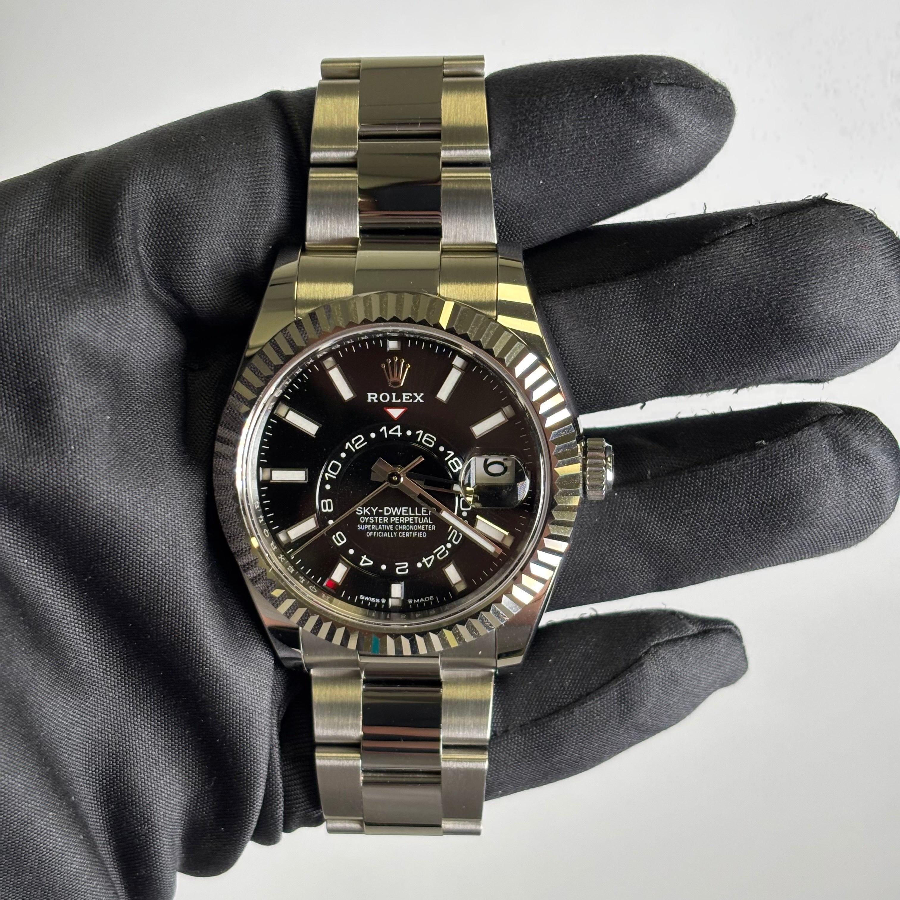 Rolex Sky-Dweller 42mm Black Dial Watch Ref# 336934 - Happy Jewelers Fine Jewelry Lifetime Warranty