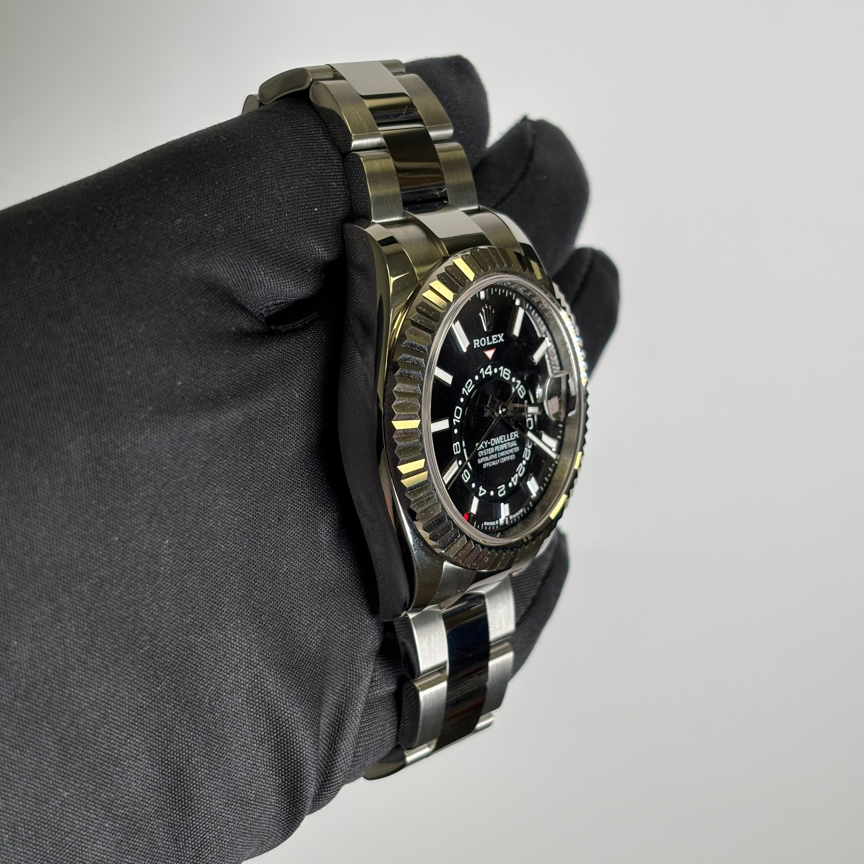 Rolex Sky-Dweller 42mm Black Dial Watch Ref# 336934 - Happy Jewelers Fine Jewelry Lifetime Warranty