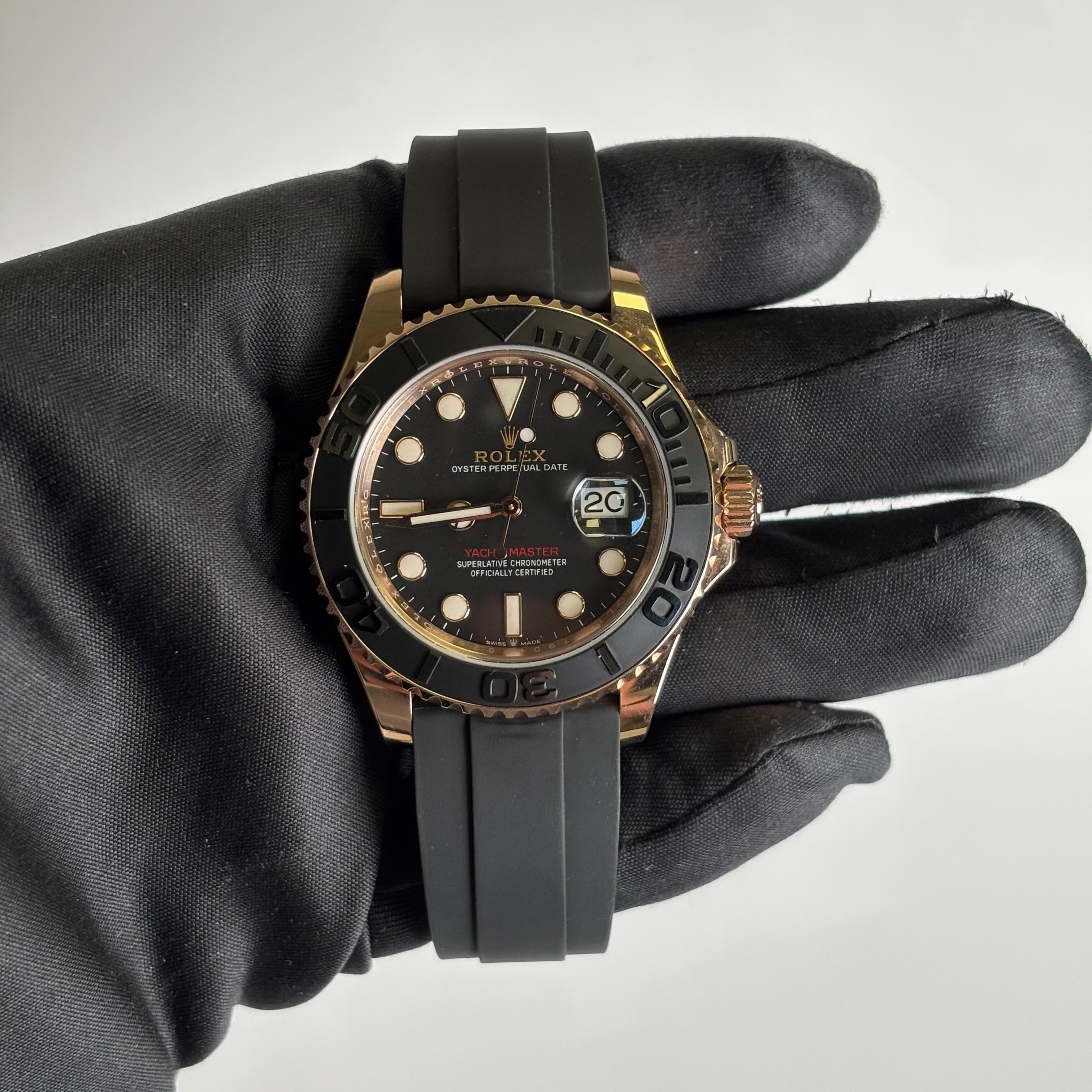 Rolex Yacht-Master 40mm Black Dial Watch Ref# 126655 - Happy Jewelers Fine Jewelry Lifetime Warranty