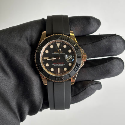 Rolex Yacht-Master 40mm Black Dial Watch Ref# 126655 - Happy Jewelers Fine Jewelry Lifetime Warranty