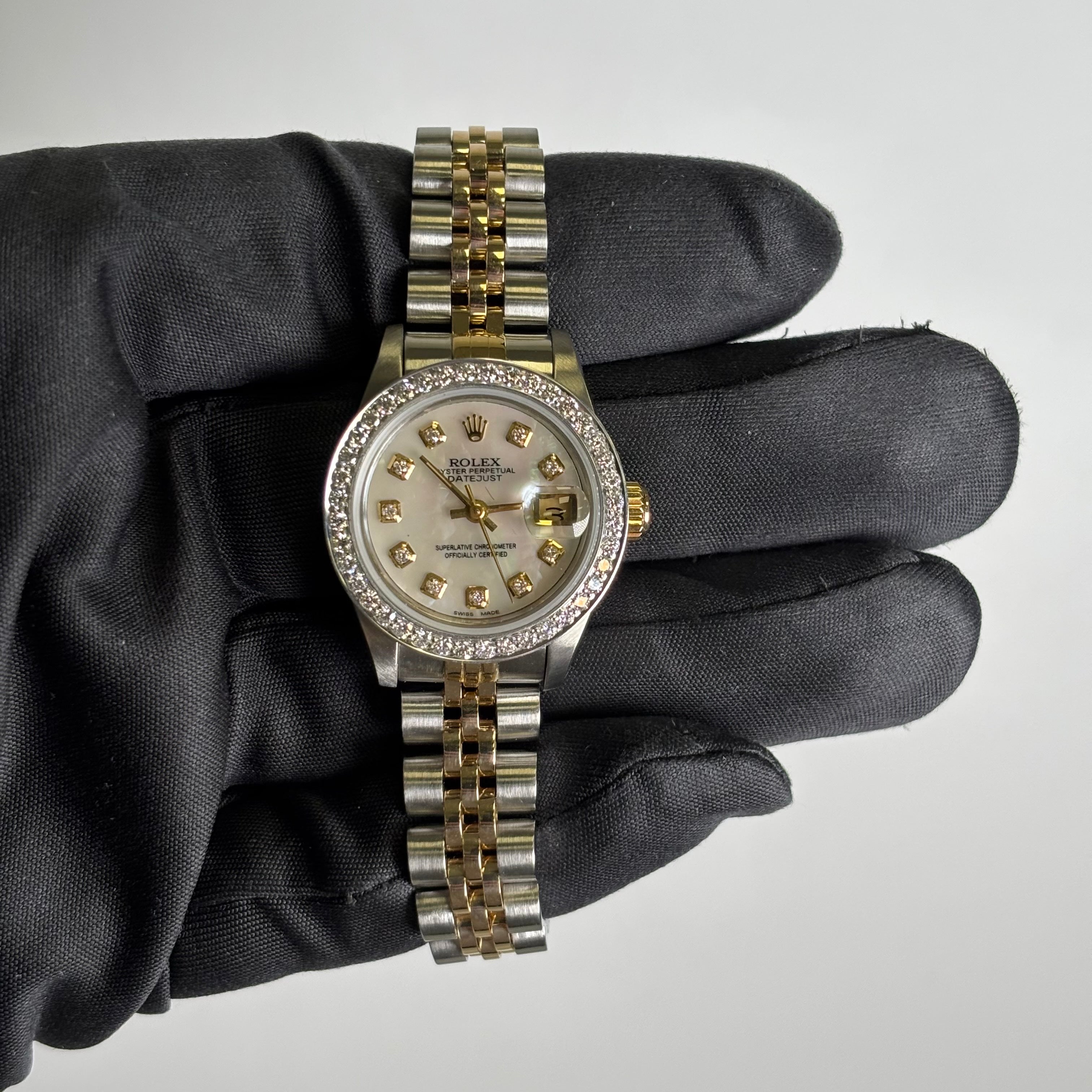 Rolex Datejust 26mm MOP Dial Watch Ref# 69173 - Happy Jewelers Fine Jewelry Lifetime Warranty