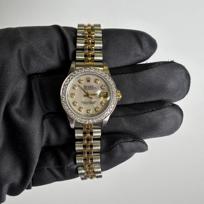 Rolex Datejust 26mm MOP Dial Watch Ref# 69173 - Happy Jewelers Fine Jewelry Lifetime Warranty