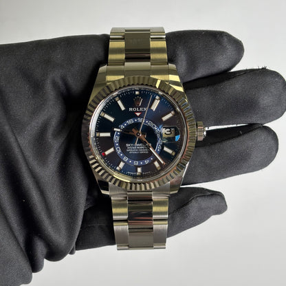 Rolex Sky-Dweller 42mm Blue Dial Watch Ref# 336934 - Happy Jewelers Fine Jewelry Lifetime Warranty