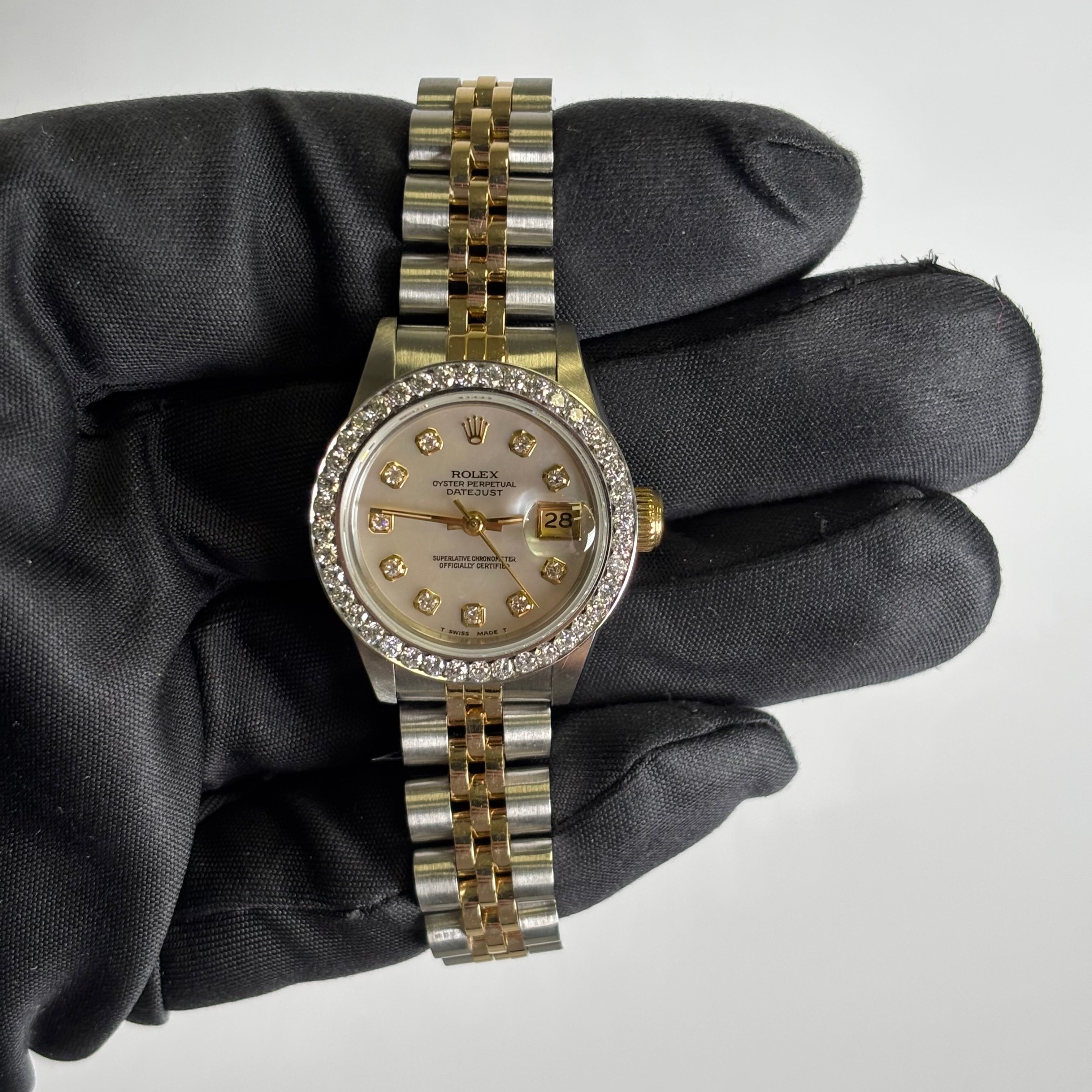 Rolex Datejust 26mm MOP Dial Watch Ref# 69173 - Happy Jewelers Fine Jewelry Lifetime Warranty