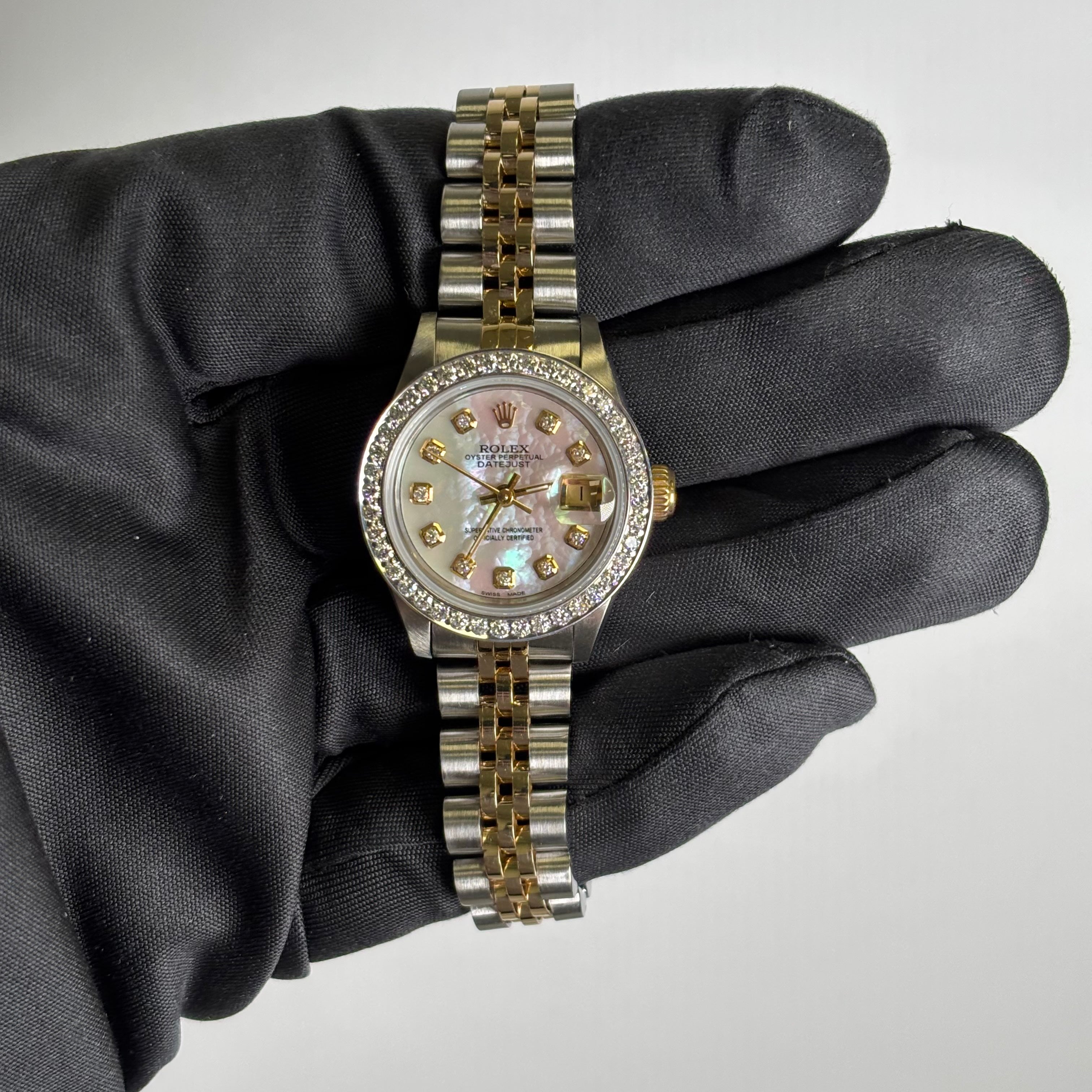 Rolex Datejust 26mm MOP Dial Watch Ref# 69173 - Happy Jewelers Fine Jewelry Lifetime Warranty