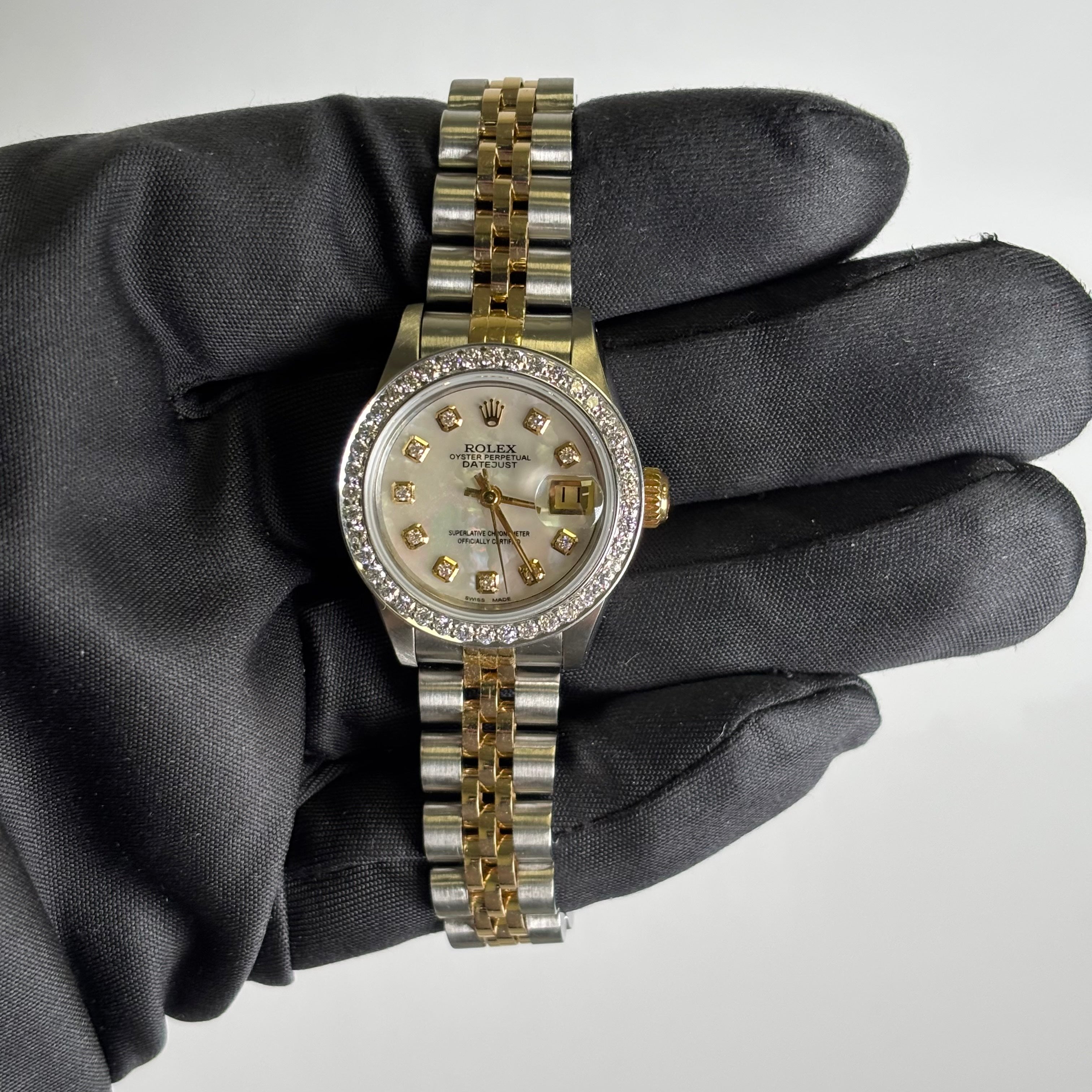 Rolex Datejust 26mm MOP Dial Watch Ref# 69173 - Happy Jewelers Fine Jewelry Lifetime Warranty