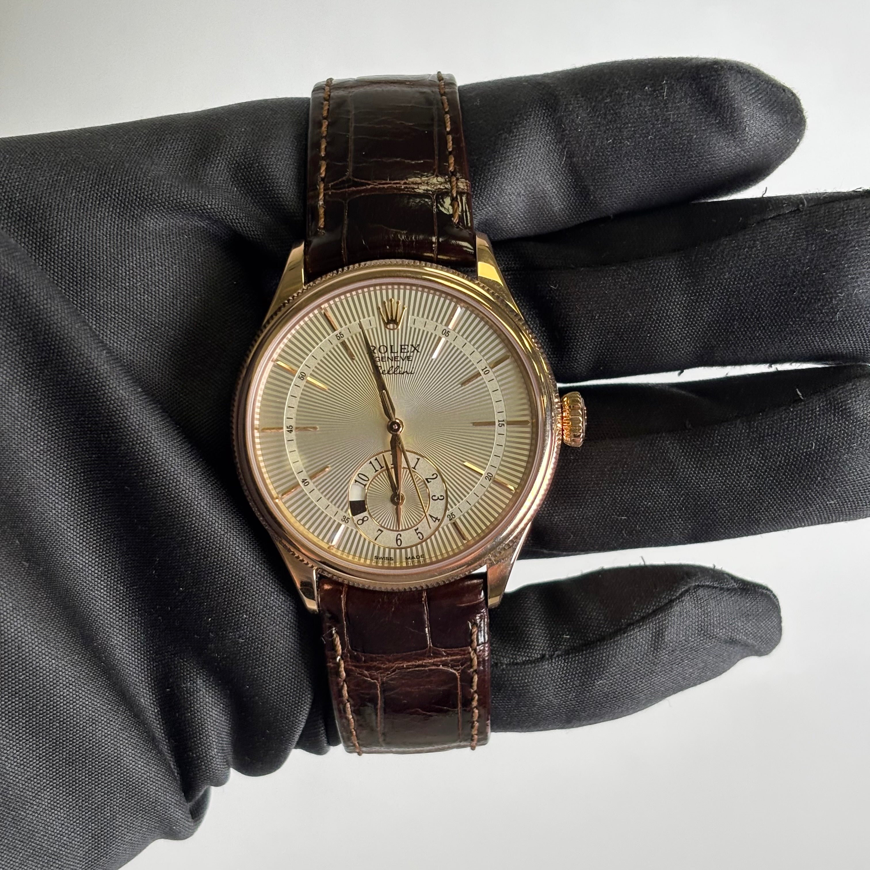 Rolex Cellini 39mm Silver Dial Watch Ref# 50525 - Happy Jewelers Fine Jewelry Lifetime Warranty