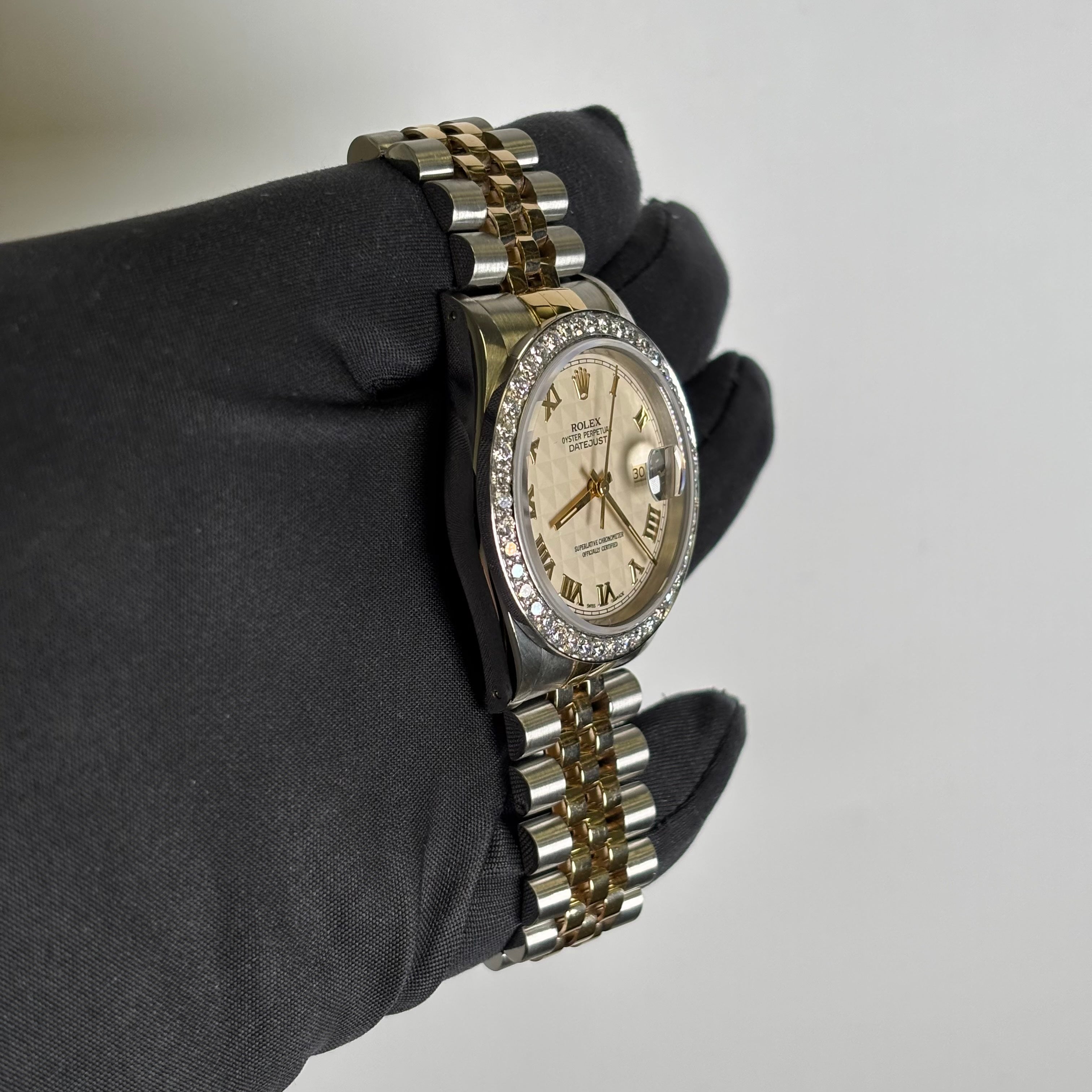 Rolex Datejust 36mm Cream Dial Watch Ref# 16233 - Happy Jewelers Fine Jewelry Lifetime Warranty