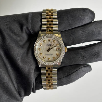 Rolex Datejust 31mm MOP Dial Watch Ref# 68273 - Happy Jewelers Fine Jewelry Lifetime Warranty
