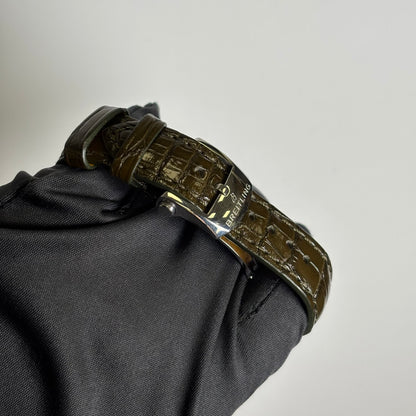 Breitling Navitimer 35mm Green Dial Watch Ref# A17395 - Happy Jewelers Fine Jewelry Lifetime Warranty