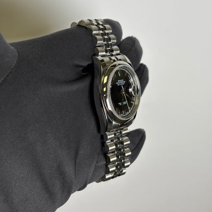 Rolex Datejust 36mm Black Dial Watch Ref# 116200 - Happy Jewelers Fine Jewelry Lifetime Warranty