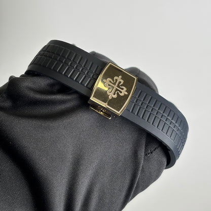 Patek Philippe Aquanaut 42mm Blue Dial Watch Ref# 5168G-001 - Happy Jewelers Fine Jewelry Lifetime Warranty