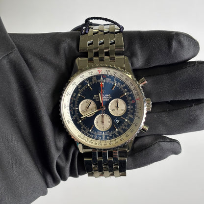 Breitling Navitimer 46mm Blue Dial Watch Ref# AB0127 - Happy Jewelers Fine Jewelry Lifetime Warranty