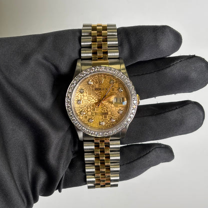 Rolex Datejust 36mm Champagne Dial Watch Ref# 16233 - Happy Jewelers Fine Jewelry Lifetime Warranty